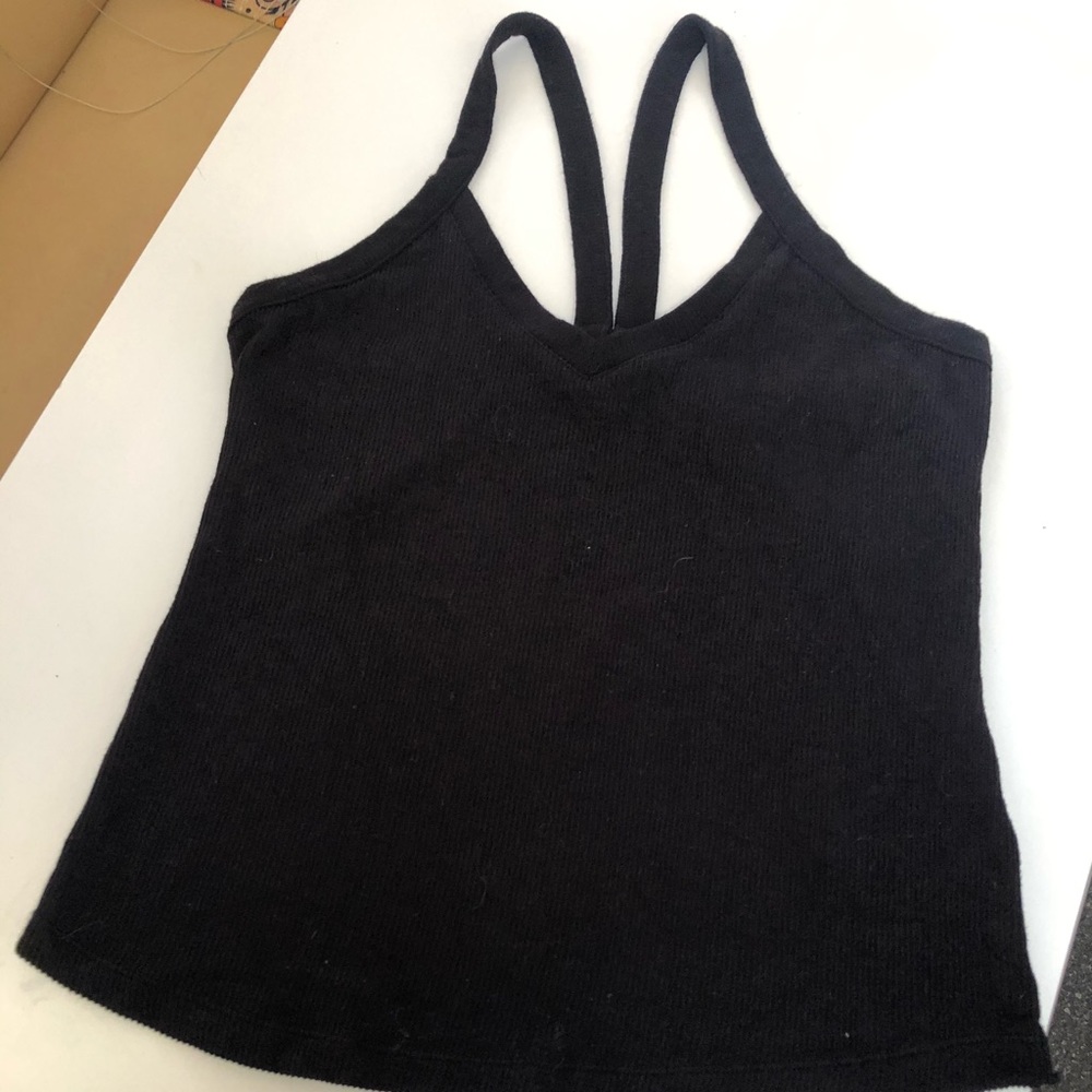 Free people black V-neck tank xl